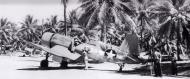 Asisbiz Vought F4U 1 Corsair VMF 214 Black Sheep White 93 1st Lt Rolland N Rinabarger being filmed Bougainville 1943 02